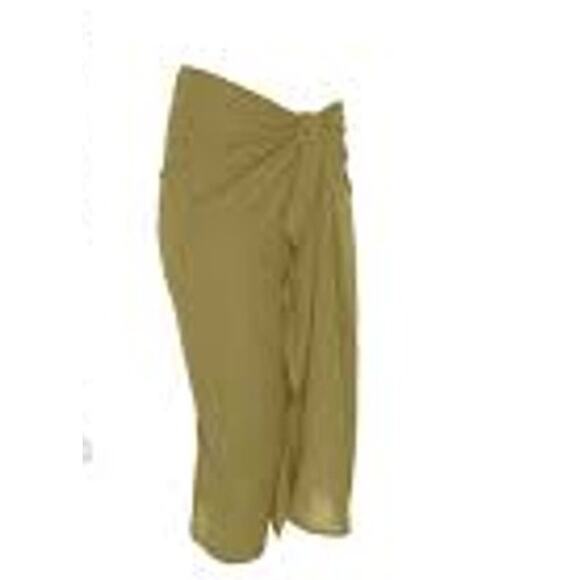 Mikoh Ahe Sarong in GRAVEL 9AHE1C-SOLGVL  One Size OS NEW Sand Tan Coverup Wrap - Picture 1 of 10